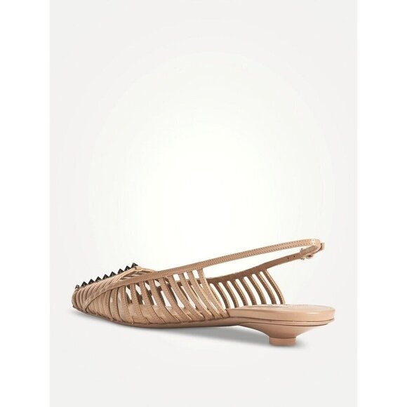 VALENTINO GARAVANI Rockstud Wispy Ballerina Flats in Rose Cannelle 40 With box - Picture 3 of 16